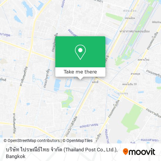 บริษัท ไปรษณีย์ไทย จำกัด (Thailand Post Co., Ltd.) map