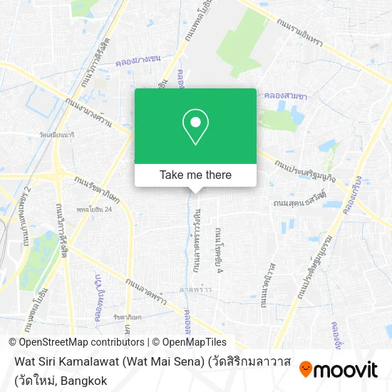 Wat Siri Kamalawat (Wat Mai Sena) (วัดสิริกมลาวาส (วัดใหม่ map