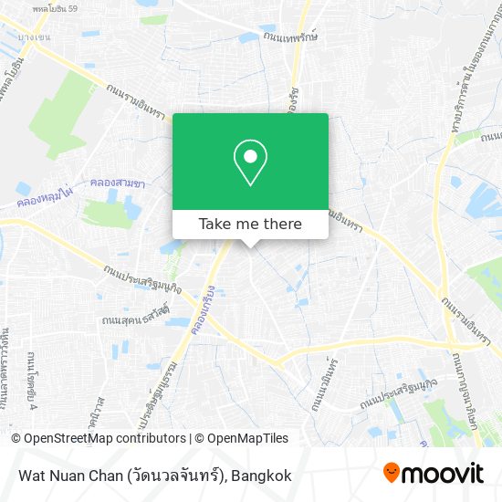 Wat Nuan Chan (วัดนวลจันทร์) map