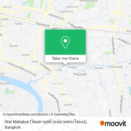 Wat Mahabut (วัดมหาบุศย์ (แม่นาคพระโขนง)) map