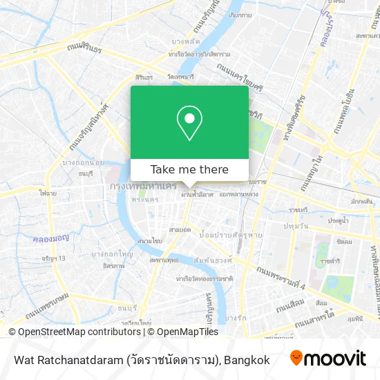 Wat Ratchanatdaram (วัดราชนัดดาราม) map