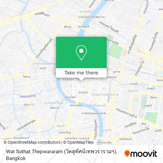 Wat Suthat Thepwararam (วัดสุทัศน์เทพวรารามฯ) map