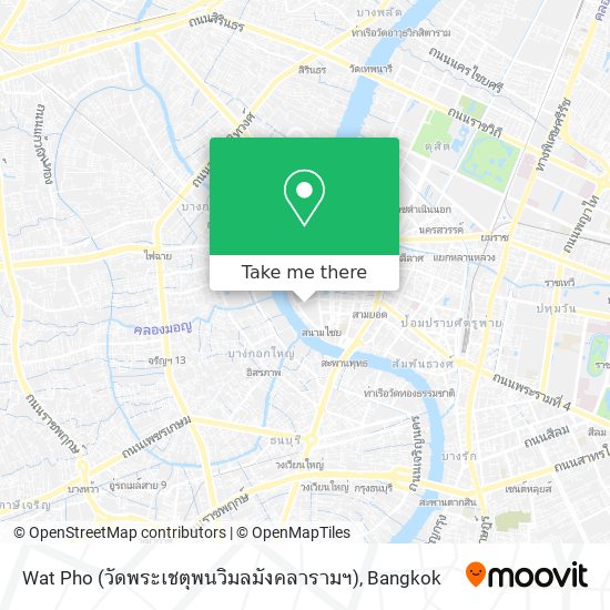 Wat Pho (วัดพระเชตุพนวิมลมังคลารามฯ) map