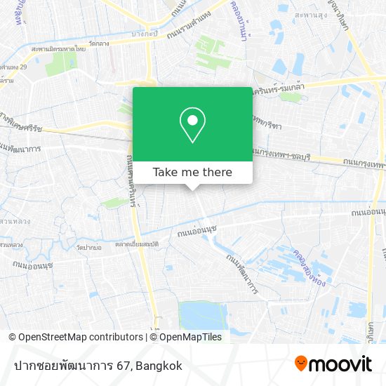 ปากซอยพัฒนาการ 67 map