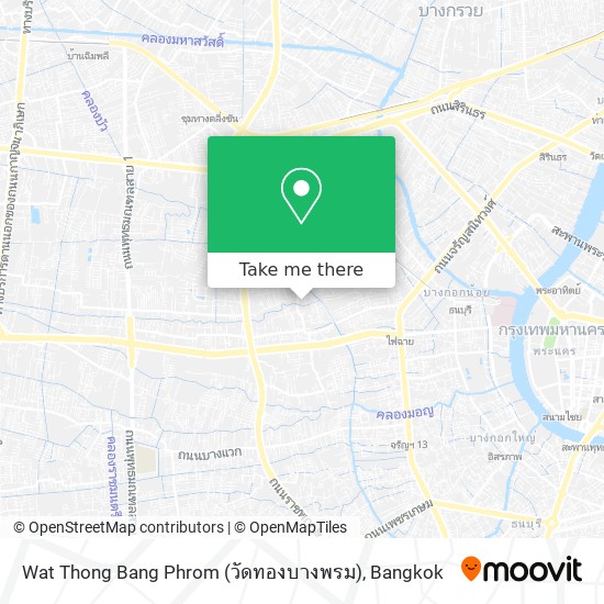 Wat Thong Bang Phrom (วัดทองบางพรม) map