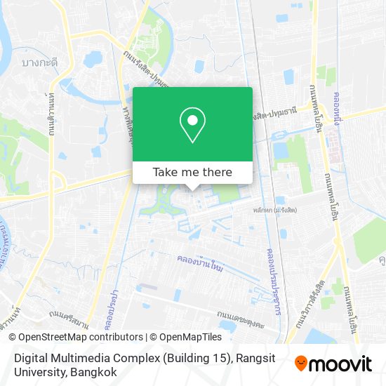 Digital Multimedia Complex (Building 15), Rangsit University map