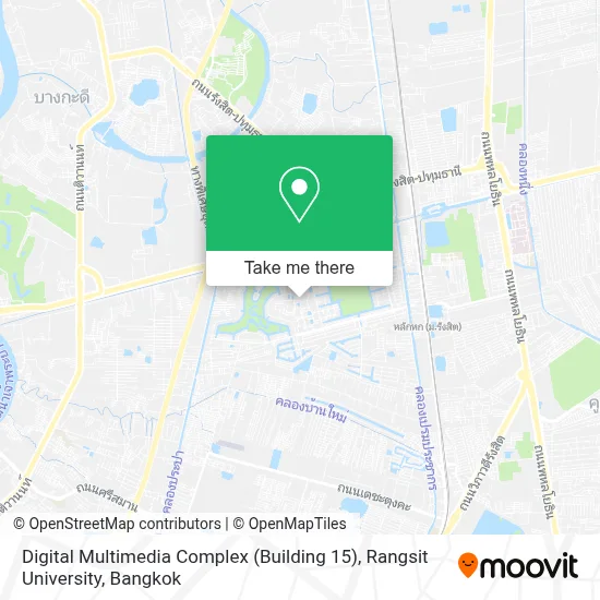Digital Multimedia Complex (Building 15), Rangsit University map