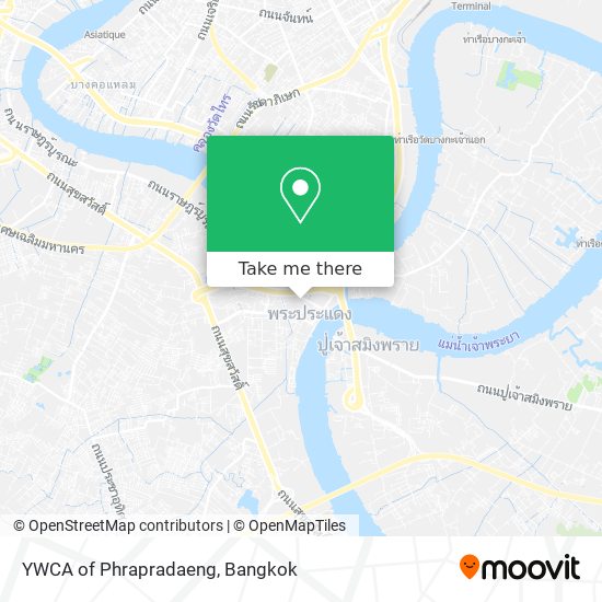 YWCA of Phrapradaeng map