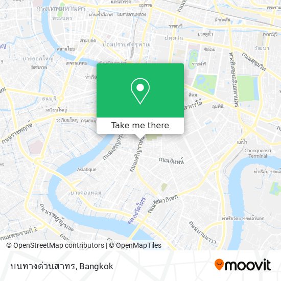 บนทางด่วนสาทร map
