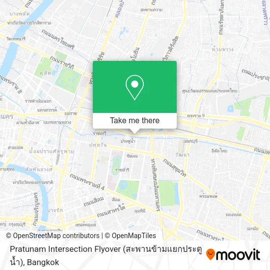 Pratunam Intersection Flyover (สะพานข้ามแยกประตูน้ำ) map