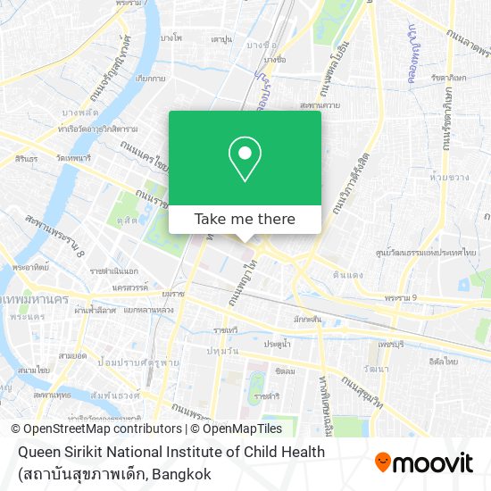 Queen Sirikit National Institute of Child Health map