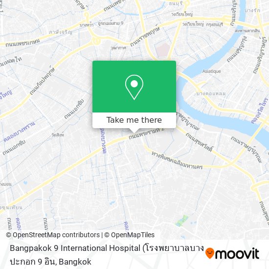 Bangpakok 9 International Hospital map