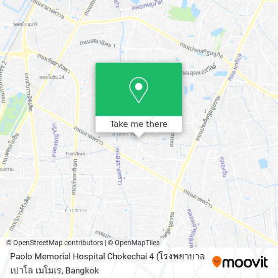 Paolo Memorial Hospital Chokechai 4 map