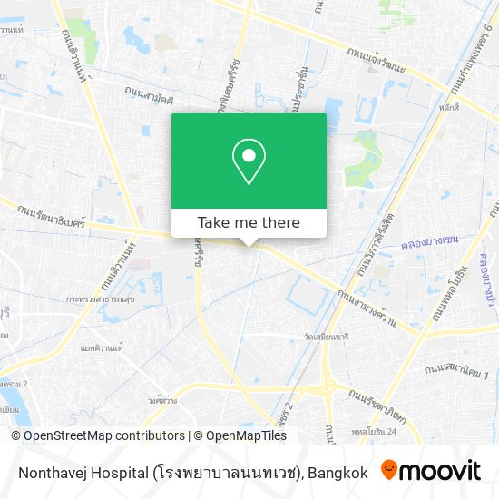 Nonthavej Hospital (โรงพยาบาลนนทเวช) map