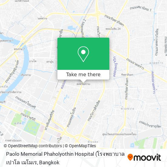 Paolo Memorial Phaholyothin Hospital map