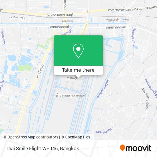 Thai Smile Flight WE046 map