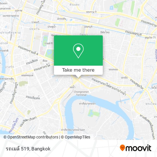 รถเมล์ 519 map