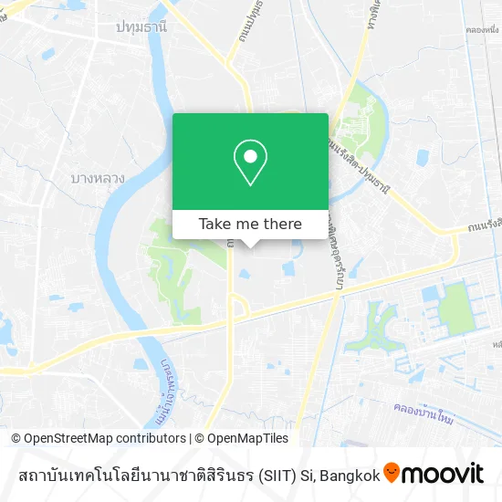 สถาบันเทคโนโลยีนานาชาติสิรินธร (SIIT) Si map
