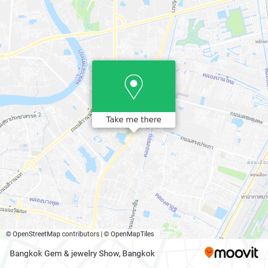 Bangkok Gem & jewelry Show map