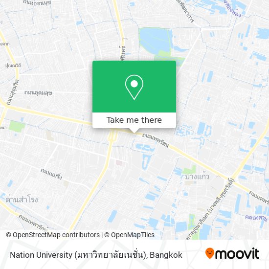 Nation University (มหาวิทยาลัยเนชั่น) map