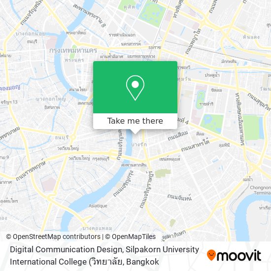Digital Communication Design, Silpakorn University International College map