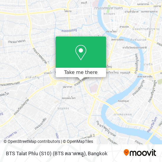 BTS Talat Phlu (S10) (BTS ตลาดพลู) map