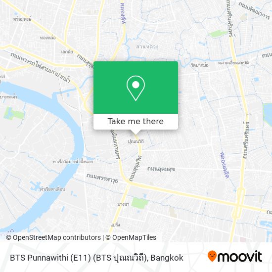 BTS Punnawithi (E11) (BTS ปุณณวิถี) map