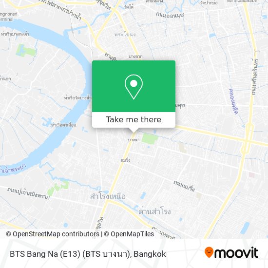 BTS Bang Na (E13) (BTS บางนา) map