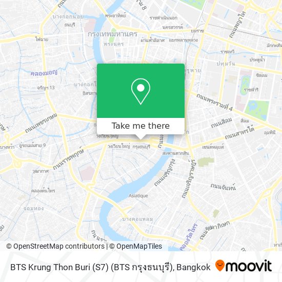 BTS Krung Thon Buri (S7) (BTS กรุงธนบุรี) map