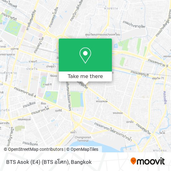 BTS Asok (E4) (BTS อโศก) map