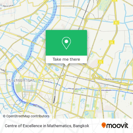 Centre of Excellence in Mathematics map