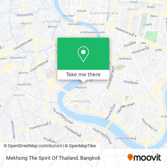 Mekhong The Spirit Of Thailand map