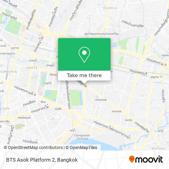 BTS Asok Platform 2 map