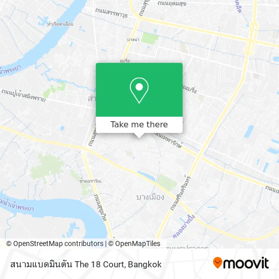 สนามแบดมินตัน The 18 Court map