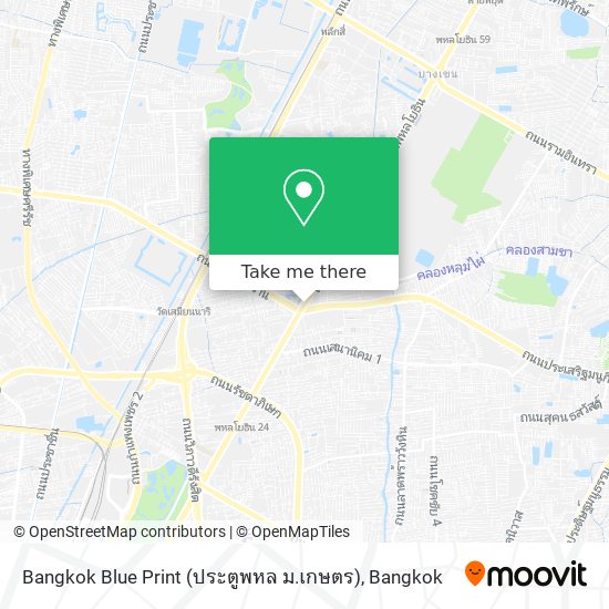 Bangkok Blue Print (ประตูพหล ม.เกษตร) map