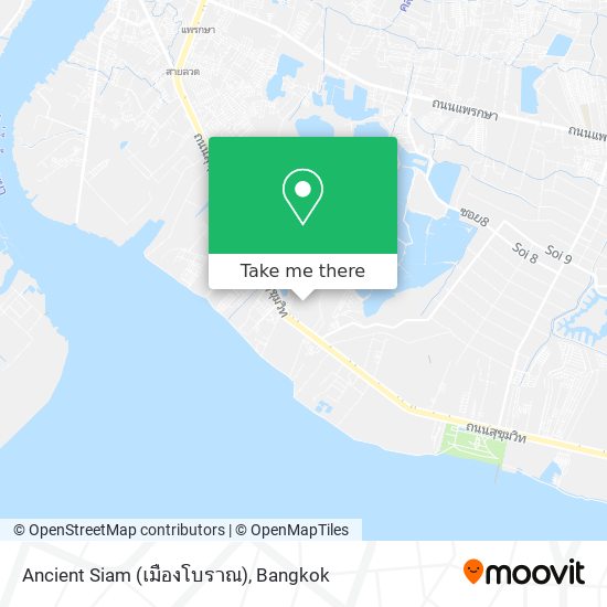 Ancient Siam (เมืองโบราณ) map