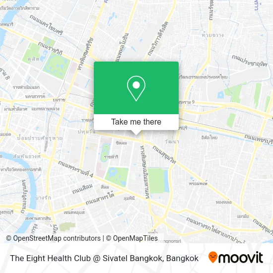 The Eight Health Club @ Sivatel Bangkok map