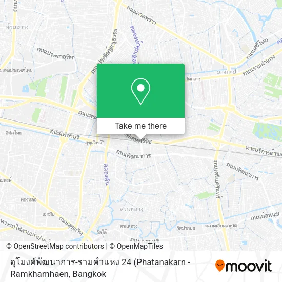 อุโมงค์พัฒนาการ-รามคำแหง 24 map