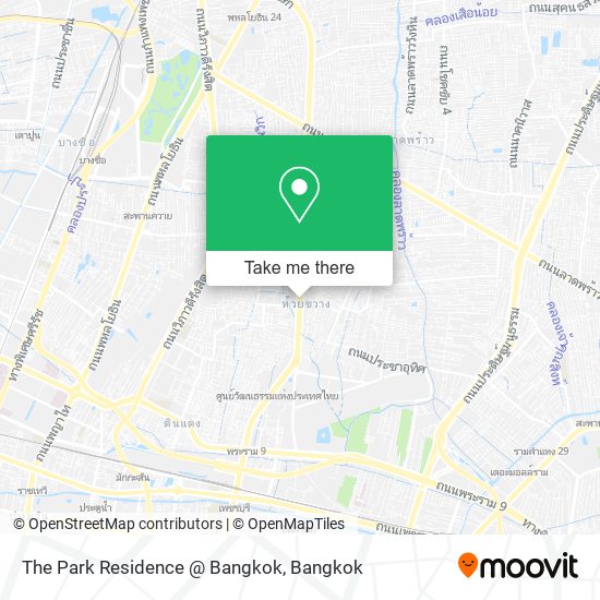 The Park Residence @ Bangkok map