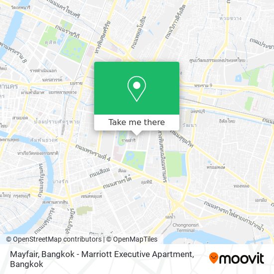 Mayfair, Bangkok - Marriott Executive Apartment map