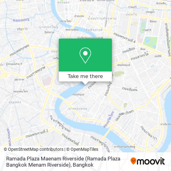 Ramada Plaza Maenam Riverside (Ramada Plaza Bangkok Menam Riverside) map