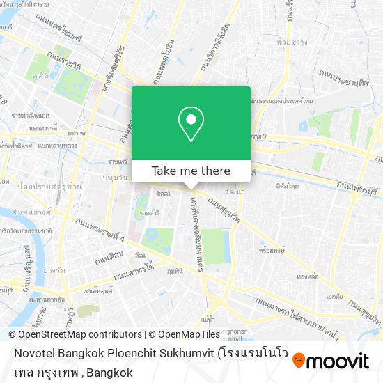 Novotel Bangkok Ploenchit Sukhumvit map