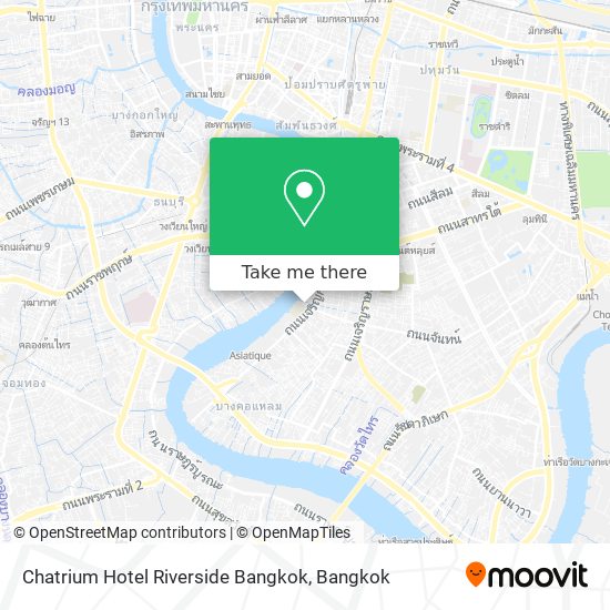 Chatrium Hotel Riverside Bangkok map