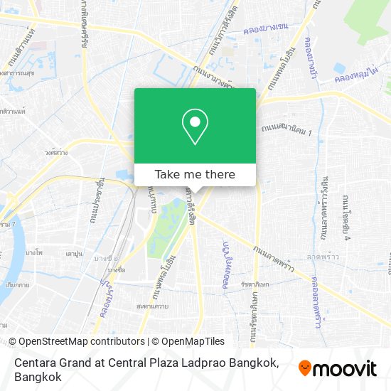 Centara Grand at Central Plaza Ladprao Bangkok map