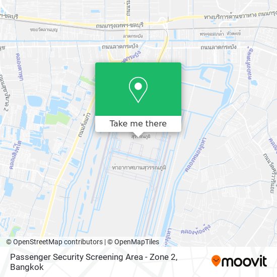 Passenger Security Screening Area - Zone 2 map