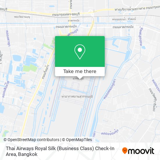 Thai Airways Royal Silk (Business Class) Check-In Area map