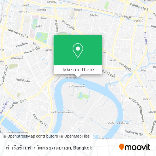 ท่าเรือข้ามฟากวัดคลองเตยนอก map