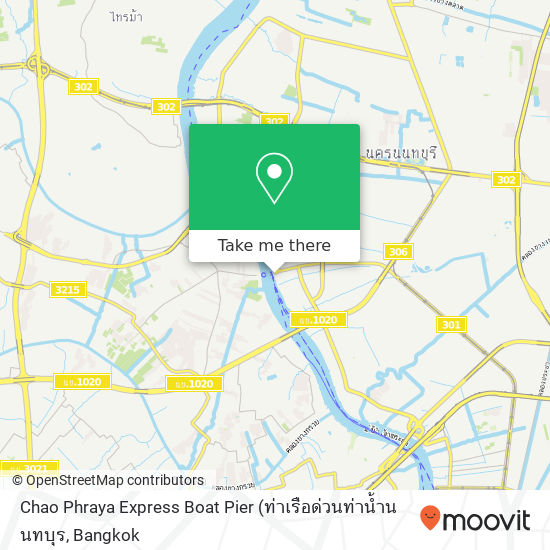 Chao Phraya Express Boat Pier map