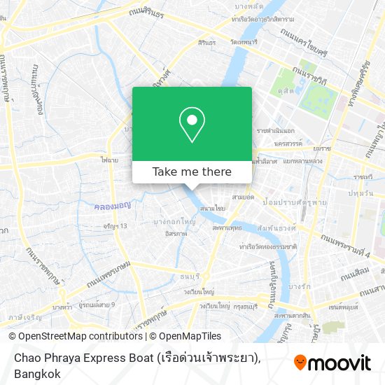 Chao Phraya Express Boat (เรือด่วนเจ้าพระยา) map
