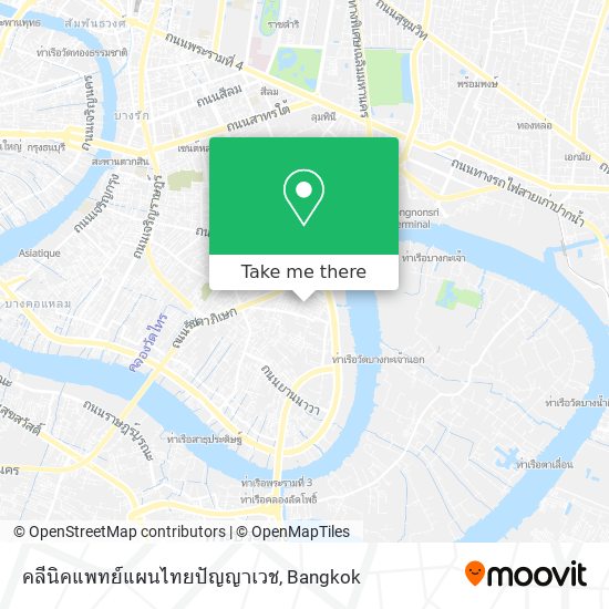 คลีนิคแพทย์แผนไทยปัญญาเวช map